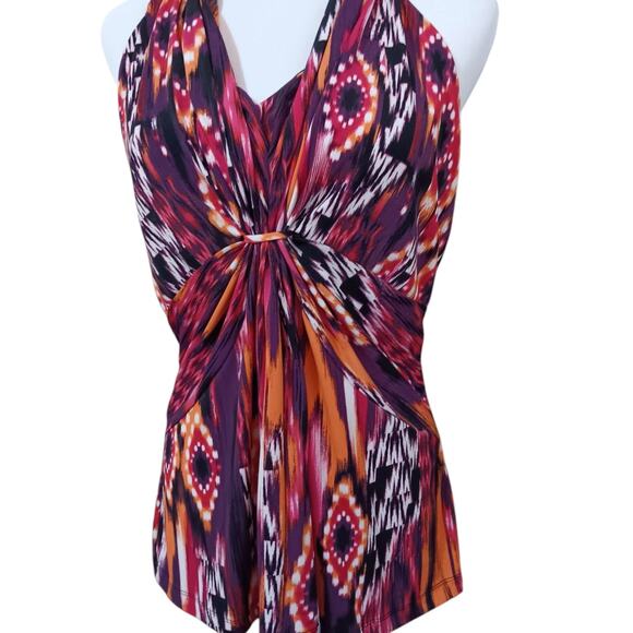 COCOMO Y2K Babydoll Top Blouse M/L Liquid Knit‎ Vacation Travel Coquette Career - Picture 5 of 8